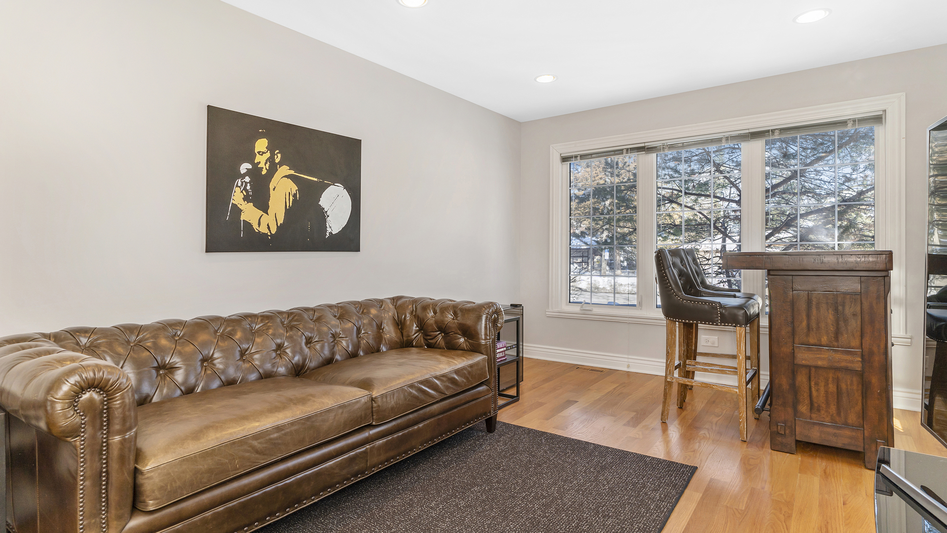 241 Devon Avenue Park Ridge, IL 60068 - Photo 12 of 46 a living room with furniture and a wooden floor