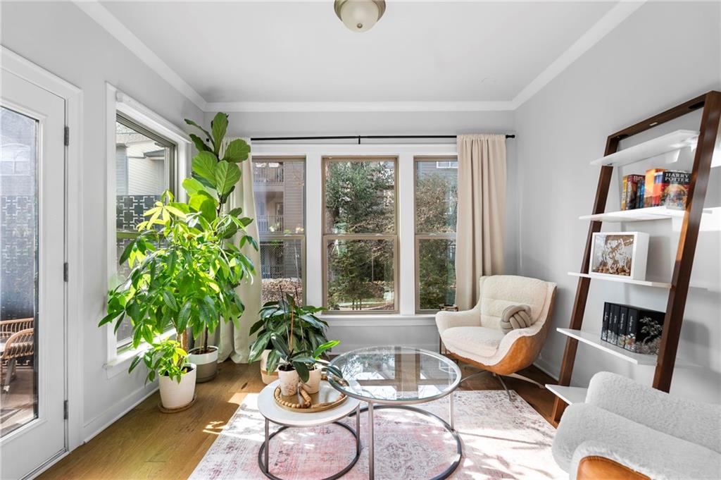 1320 Stanley Park Drive, Unit 141 Decatur, GA 30033 - Photo 17 of 71 a living room with furniture and a potted plant
