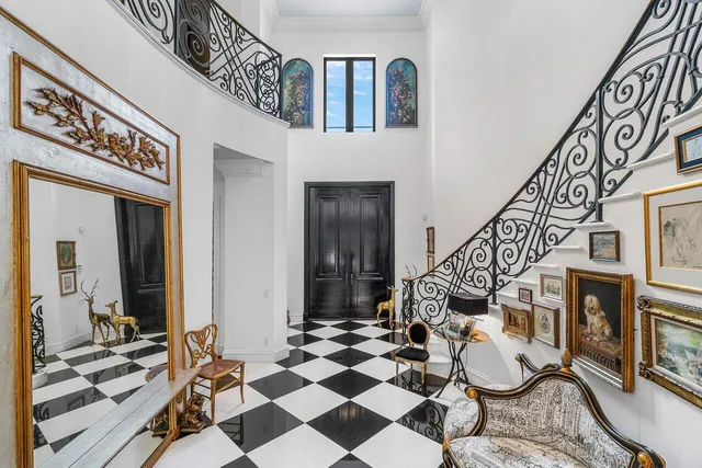 a view of a entryway with a couch