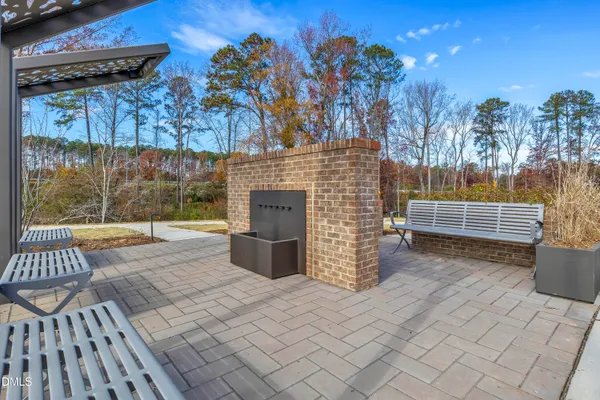 a view of outdoor space with seating area