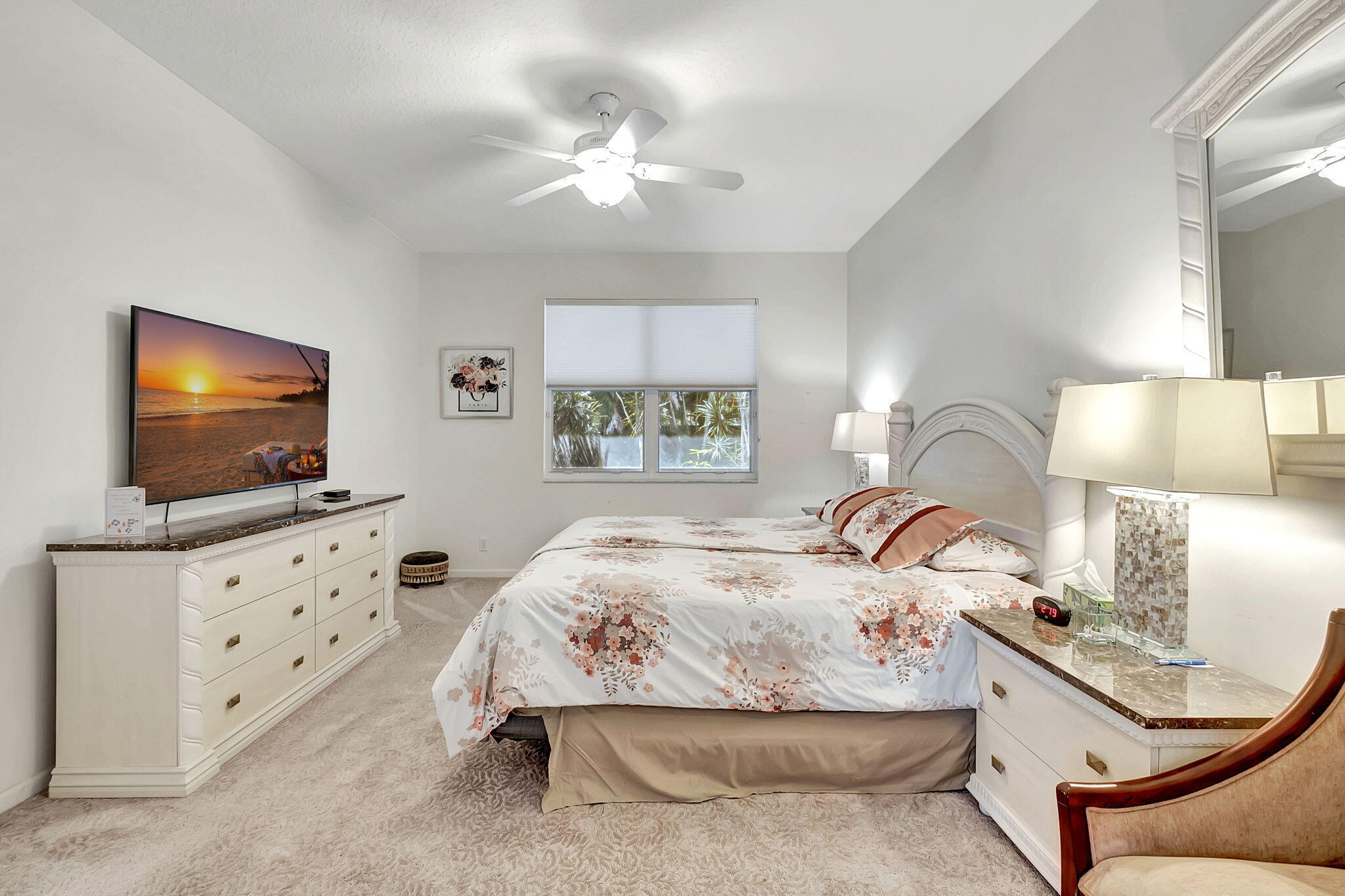 5916 Seashell Terrace Boynton Beach, FL 33437 - Photo 33 of 81 a bedroom with furniture and a flat screen tv