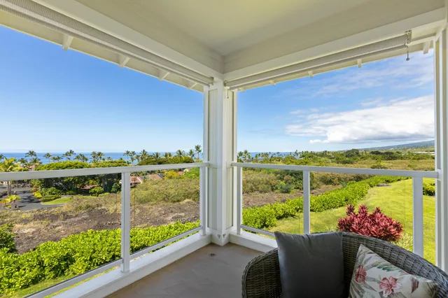 a view of a city from a balcony