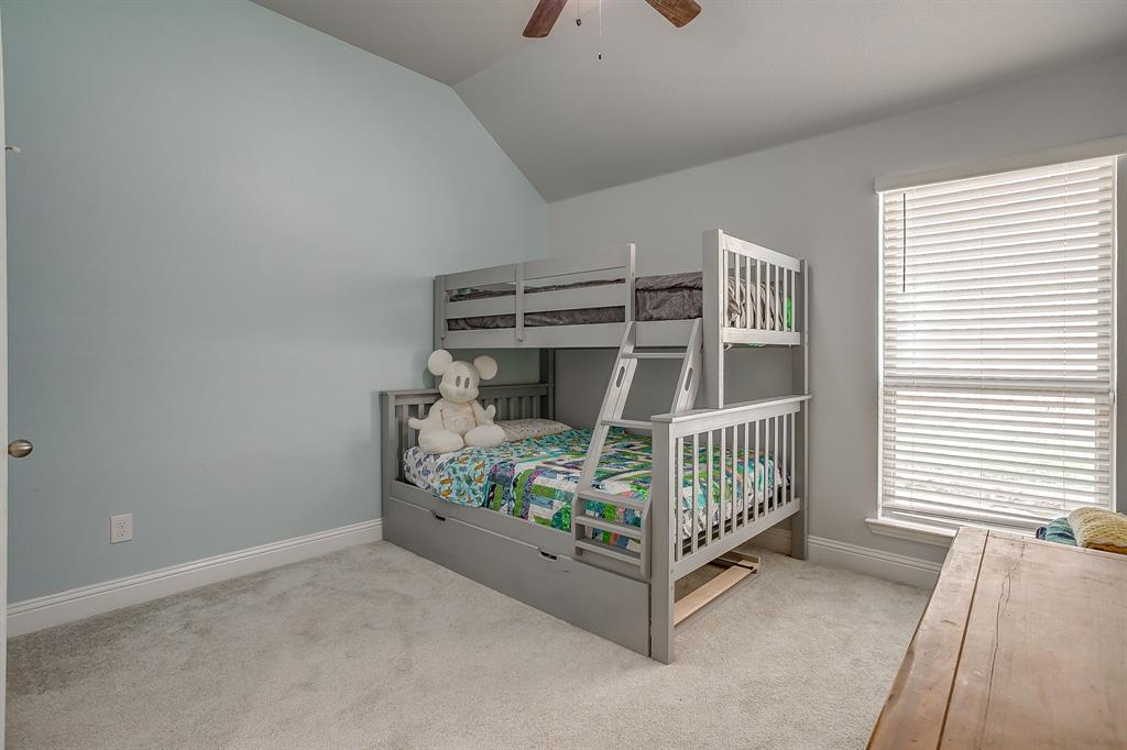 15141 Fleet Hill Road Aledo, TX 76008 - Photo 24 of 37 a bedroom with bunk bed