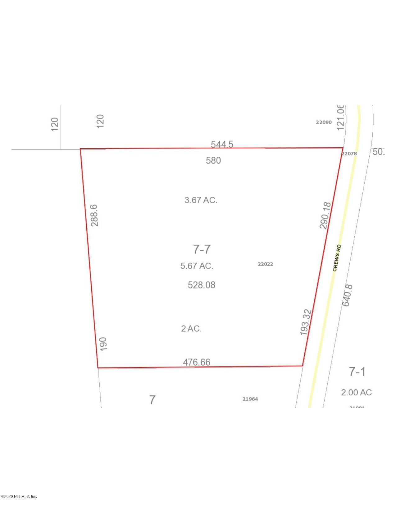22022 Crews Road Hilliard, FL 32046 - Photo 2 of 2 parcel measurements
