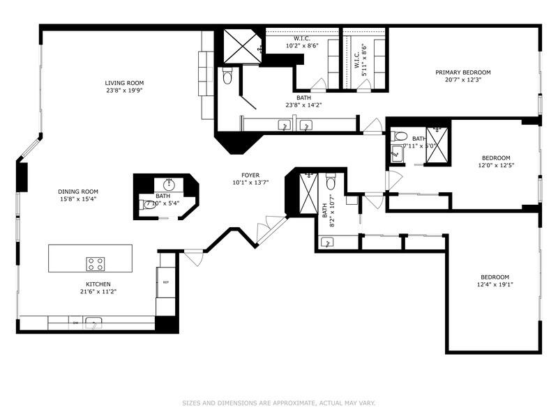 1400 South Ocean Boulevard, Unit N902 Boca Raton, FL 33432 - Photo 63 of 63 Addison, N-902 Floor Plan