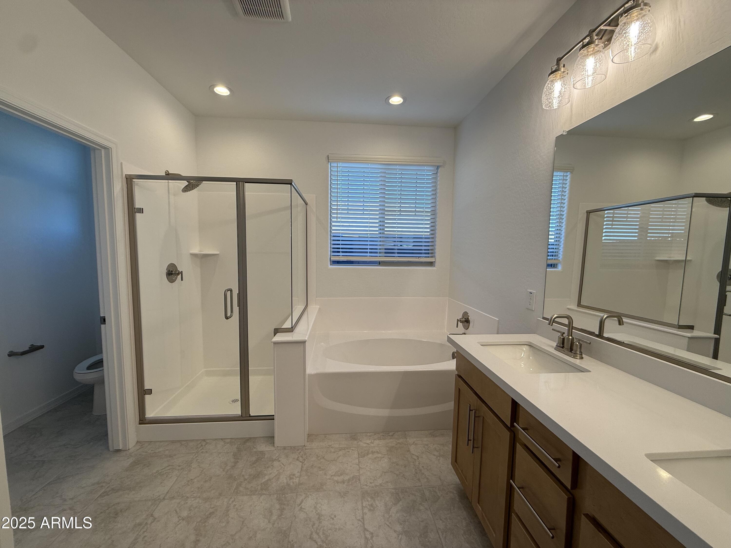 9960 West Mitchell Avenue Avondale, AZ 85392 - Photo 10 of 25 a bathroom with a tub sink shower and mirror