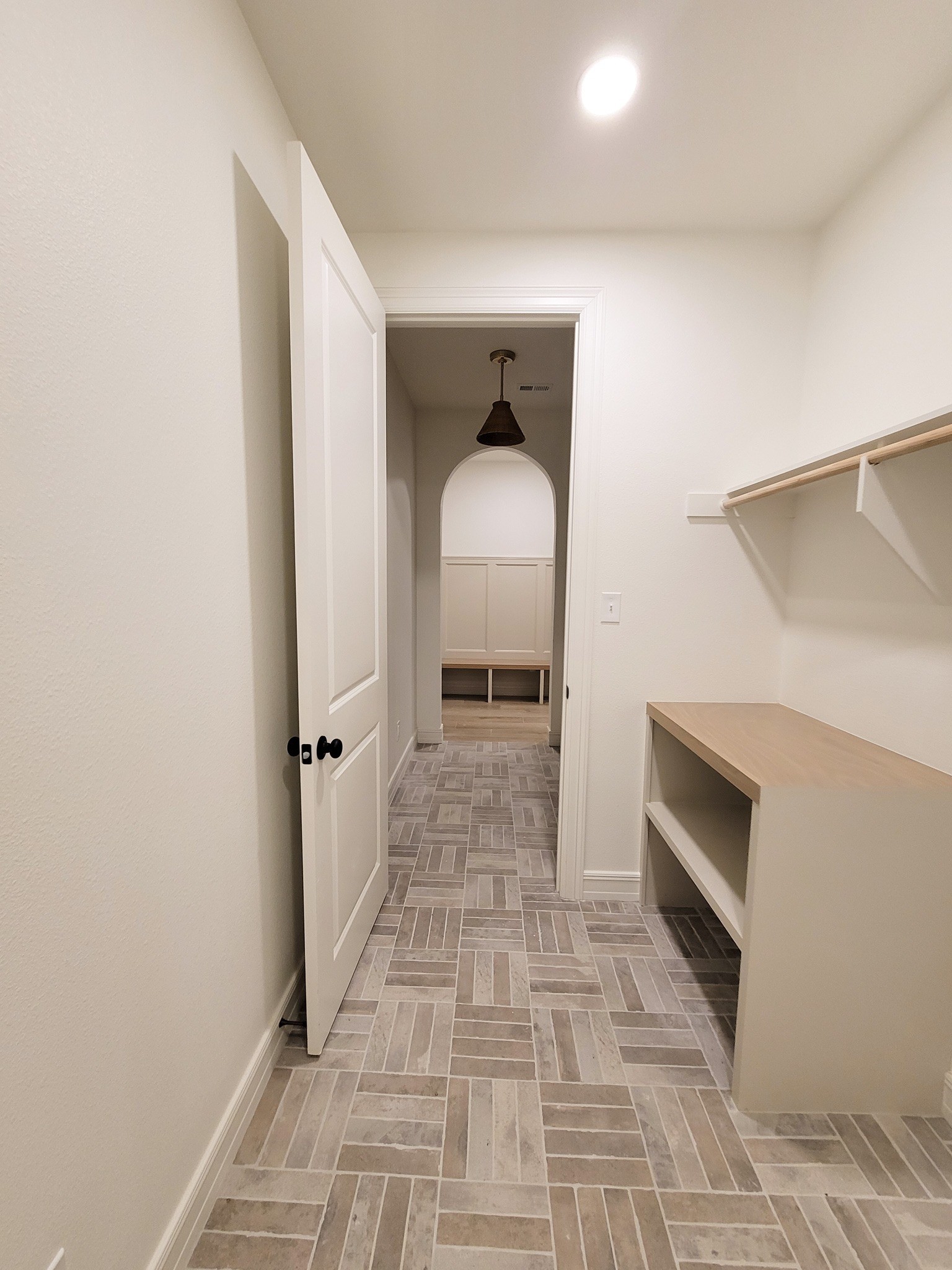 6202 Johnson Road Orange, TX 77632 - Photo 19 of 26 a view of a hallway view with wooden floor and staircase