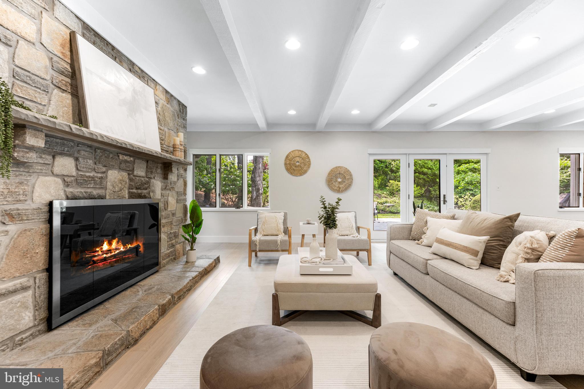 5 Tall Tree Court Baltimore, MD 21208 - Photo 11 of 78 a living room with furniture and a fireplace