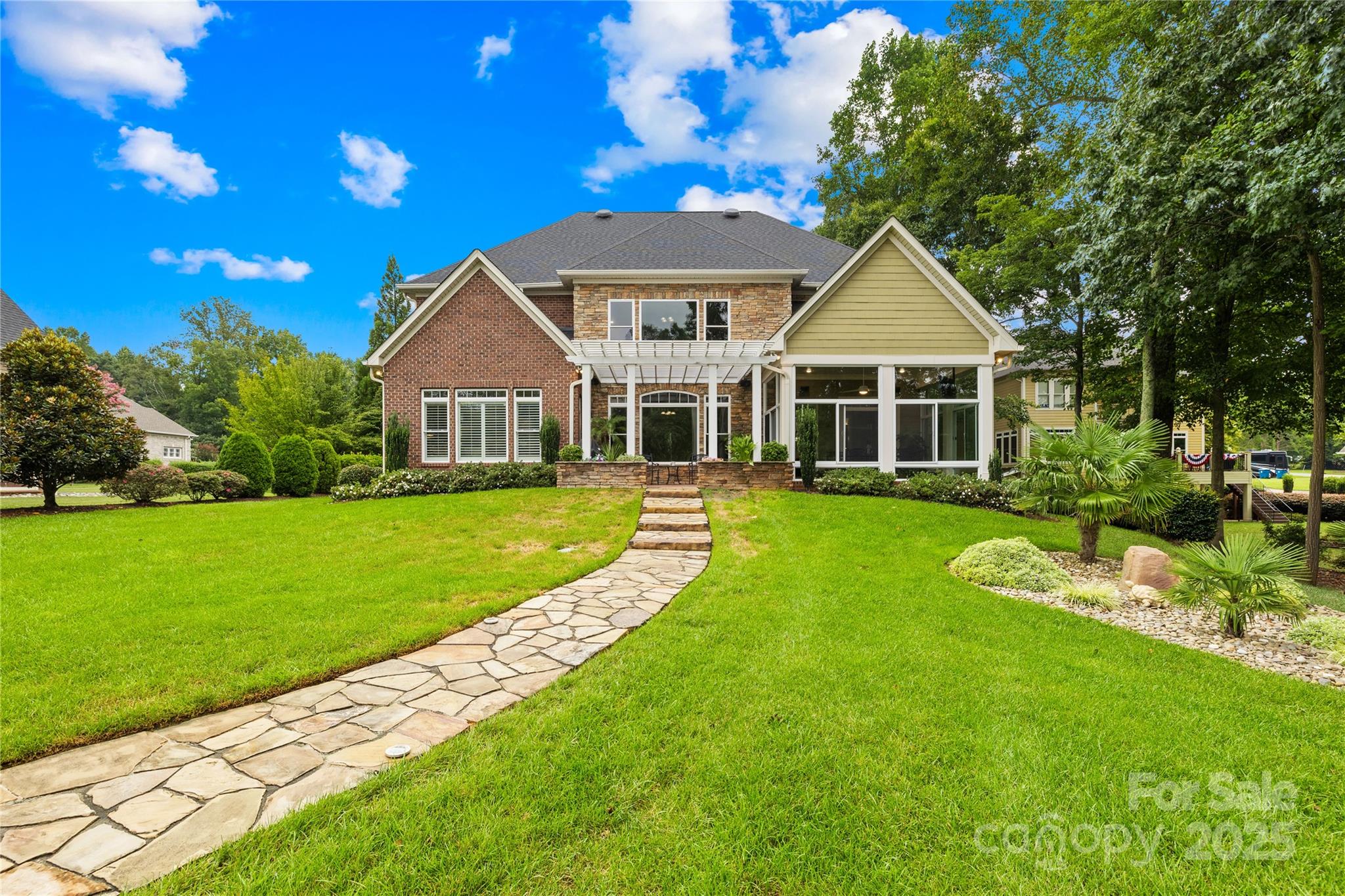3601 Andover Place Terrell, NC 28682 - Photo 16 of 48 a view of a house with a big yard plants and large trees