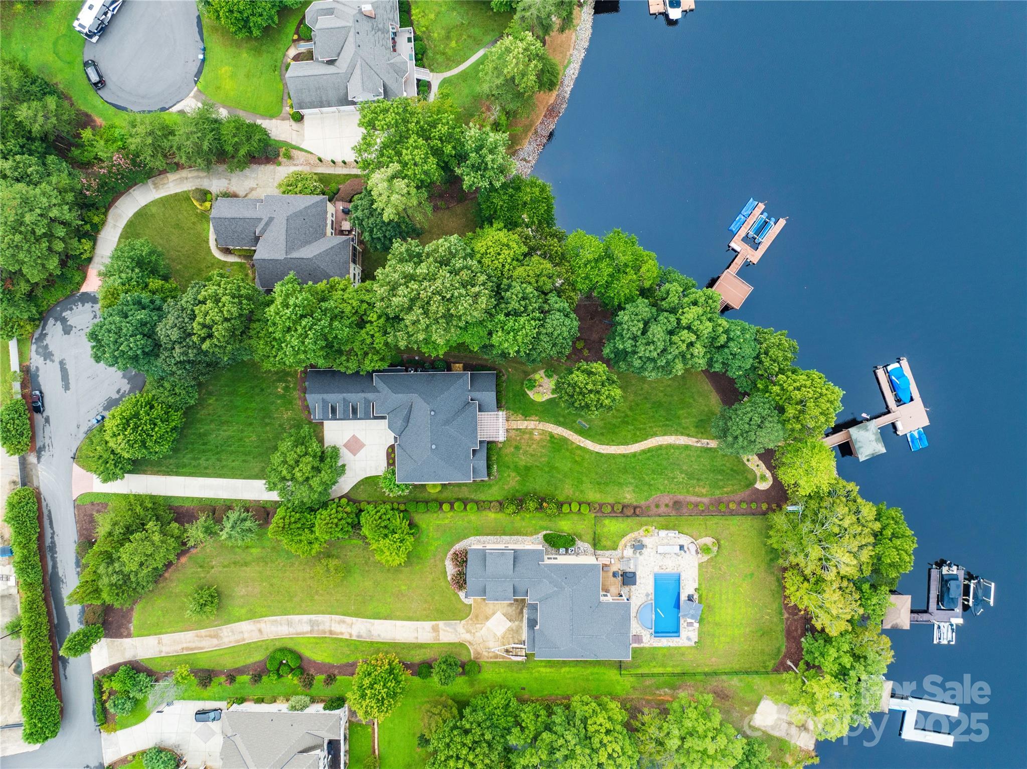 3601 Andover Place Terrell, NC 28682 - Photo 5 of 48 an aerial view of a house with a yard and outdoor seating