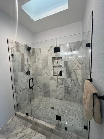 an empty room with fan