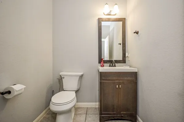 a view of a porch with a big yard