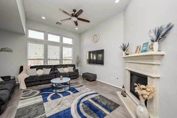 a kitchen with refrigerator stove and oven