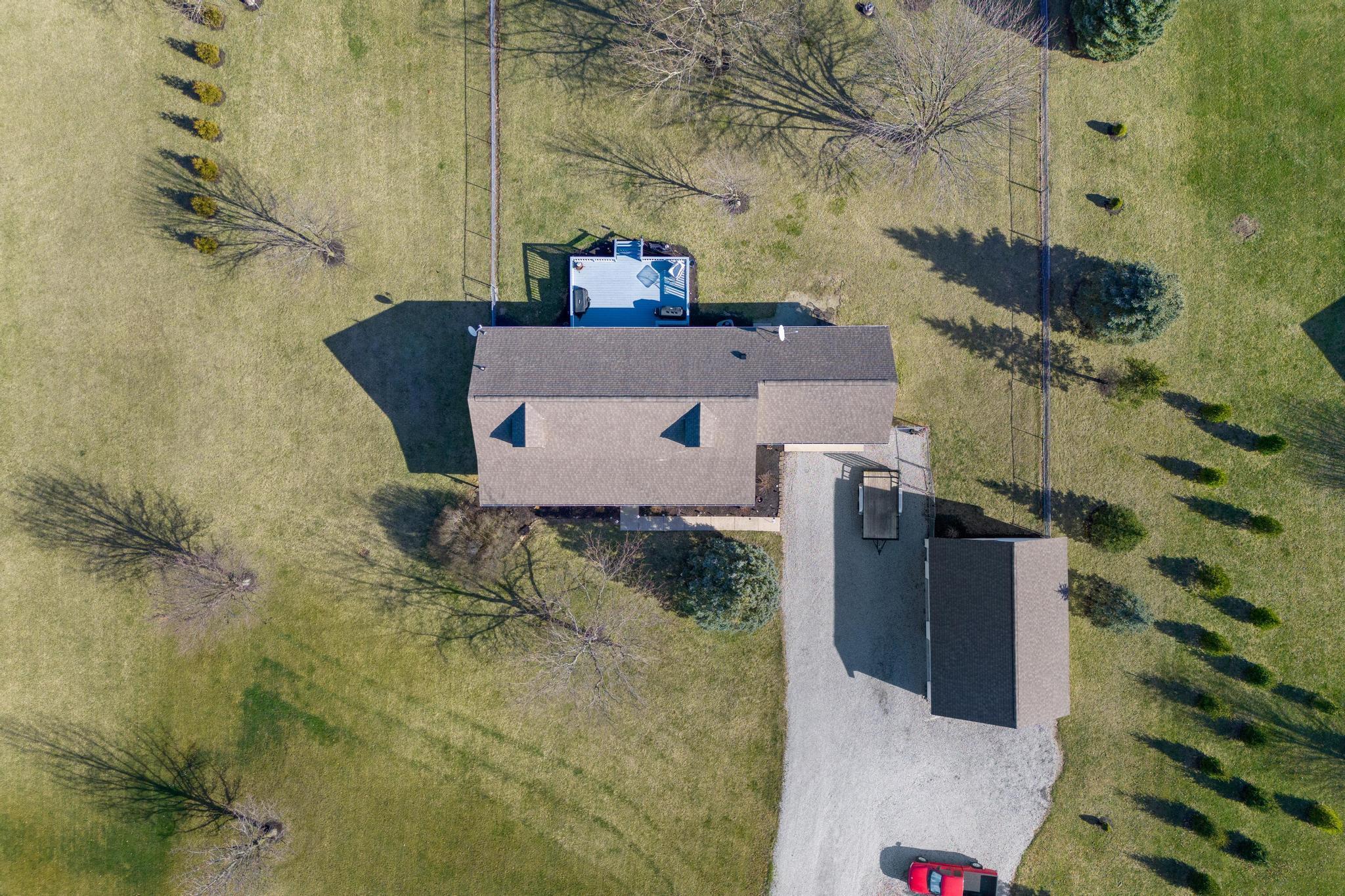 75 South State Rte 72 Sabina, OH 45169 - Photo 38 of 48 overhead aerial of house and garage