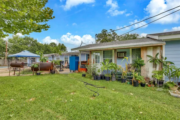 a view of a house with patio