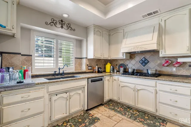 swimming pool view with a garden space