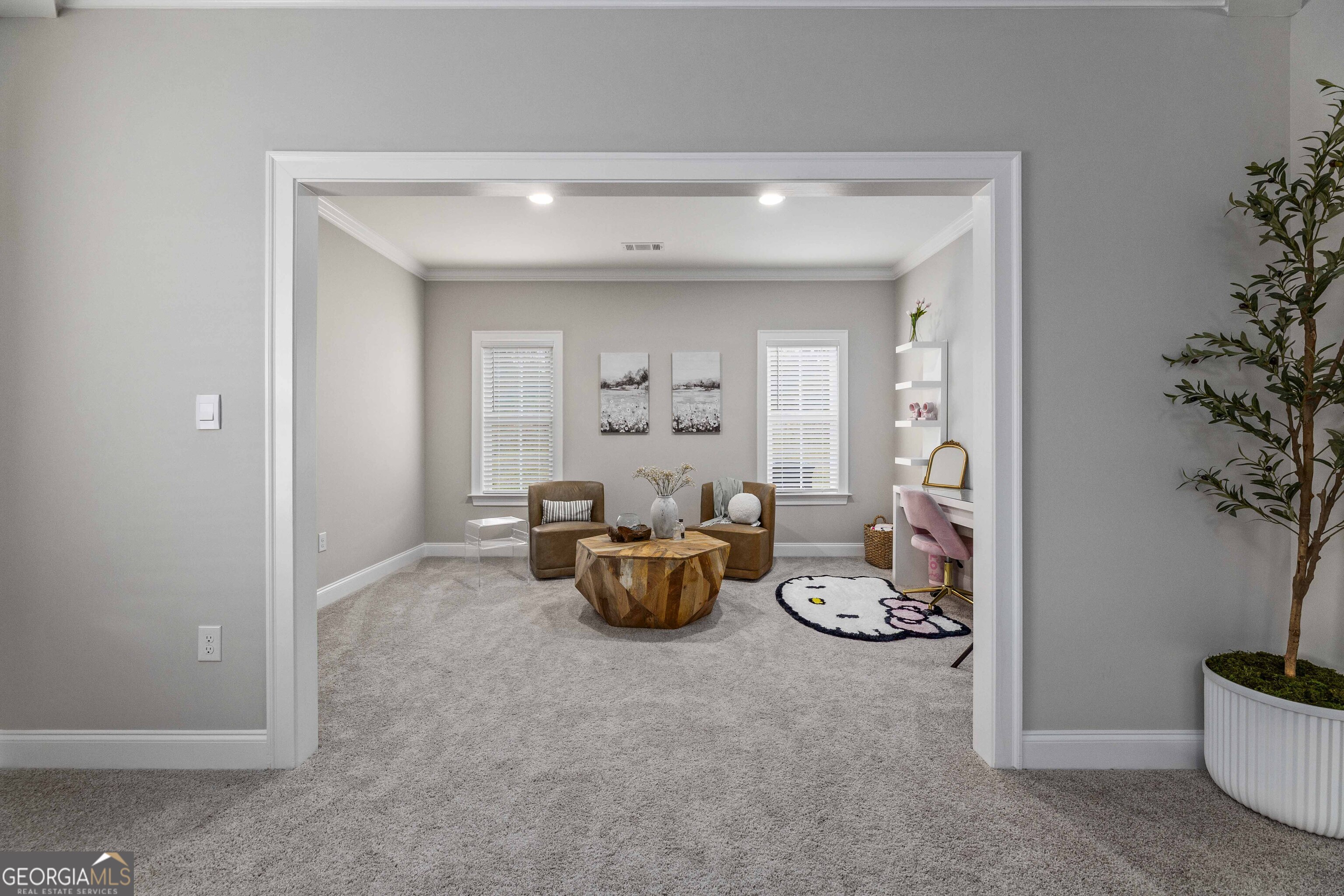 334 Orchard Drive Fortson, GA 31808 - Photo 23 of 48 a living room with furniture and a potted plant