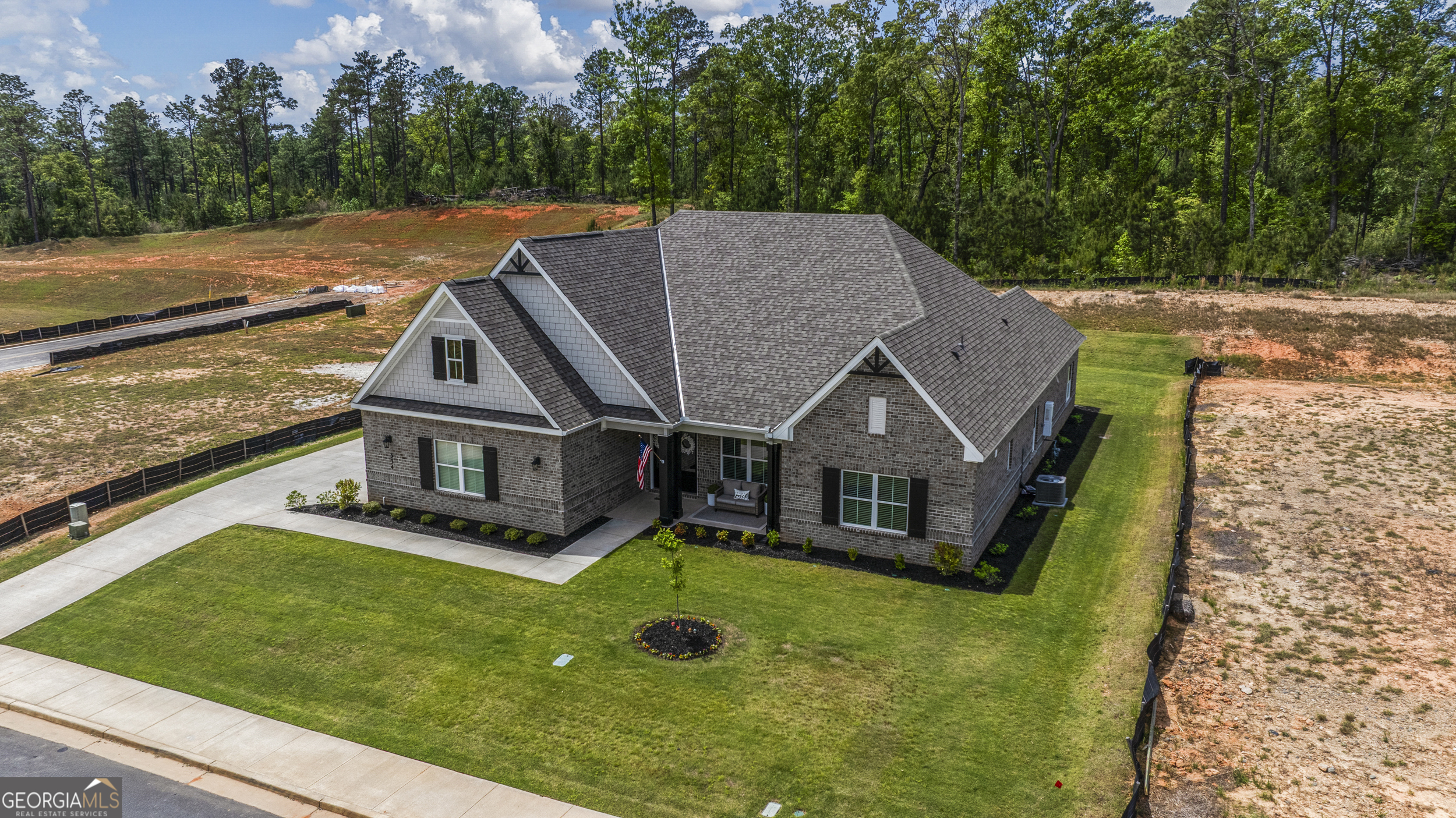 334 Orchard Drive Fortson, GA 31808 - Photo 47 of 48 a aerial view of a house with a big yard