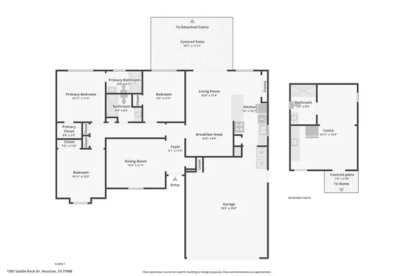 $2,270 | 1307 Saddle Rock Drive, Houston, TX 77088