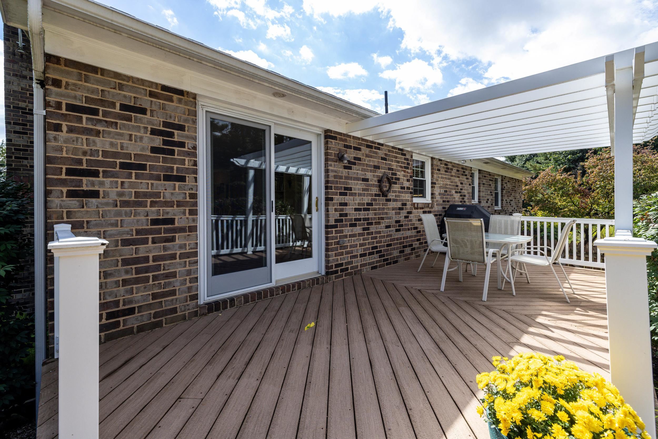 134 Rorrer Circle Harrisonburg, VA 22801 - Photo 56 of 74 a view of a patio with table and chairs and wooden floor