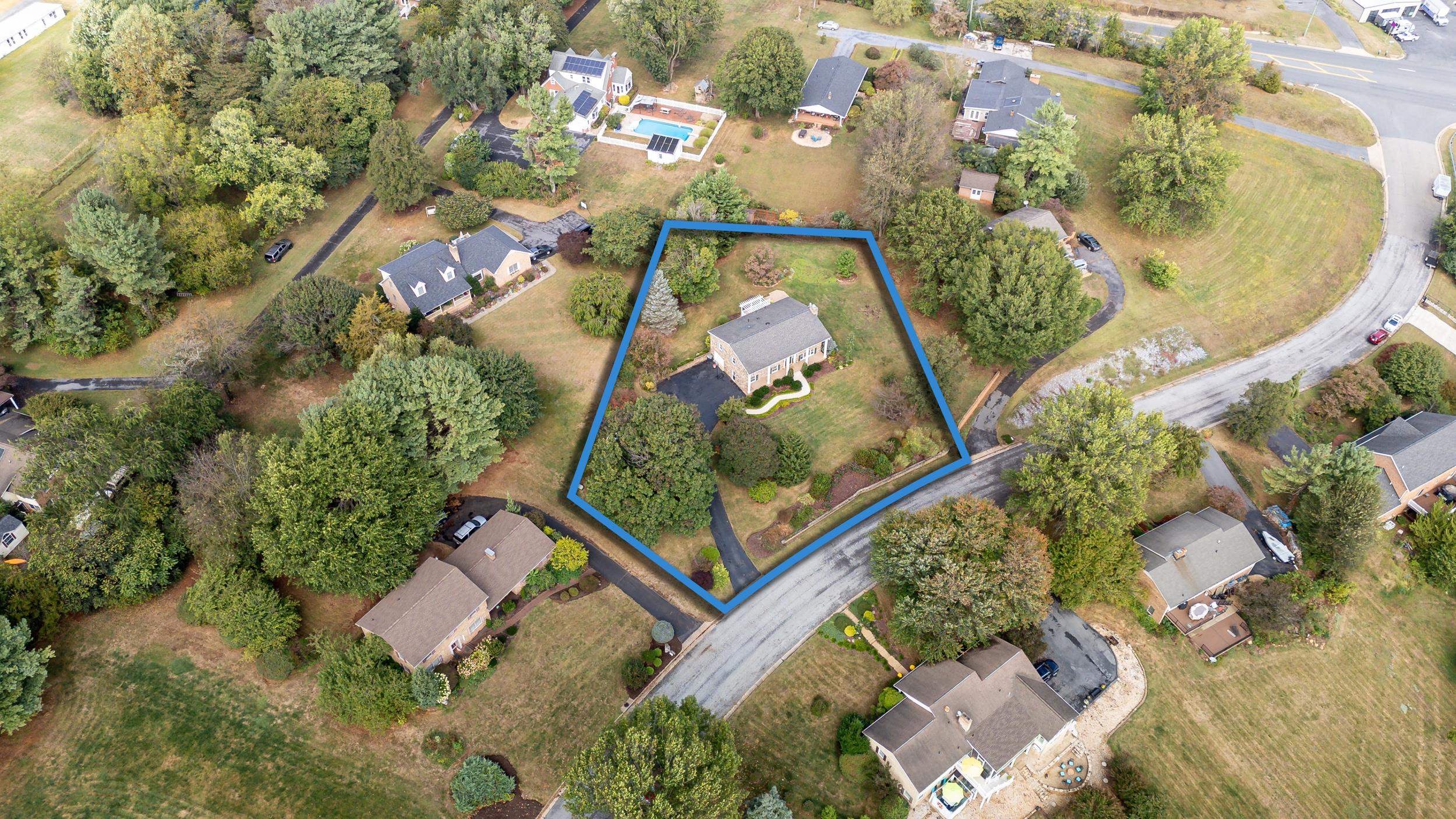 134 Rorrer Circle Harrisonburg, VA 22801 - Photo 64 of 74 an aerial view of a house with swimming pool