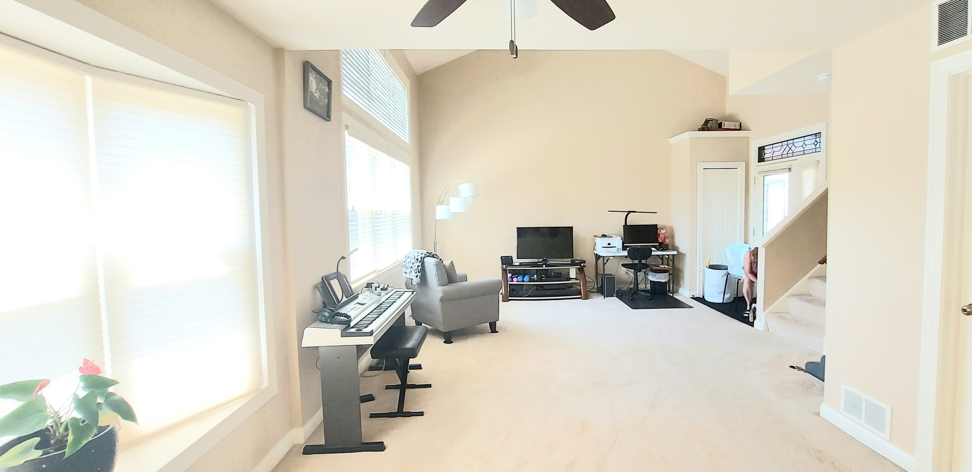100 Hamlet Circle Montgomery, IL 60538 - Photo 3 of 42 a view of a livingroom with workspace and a window
