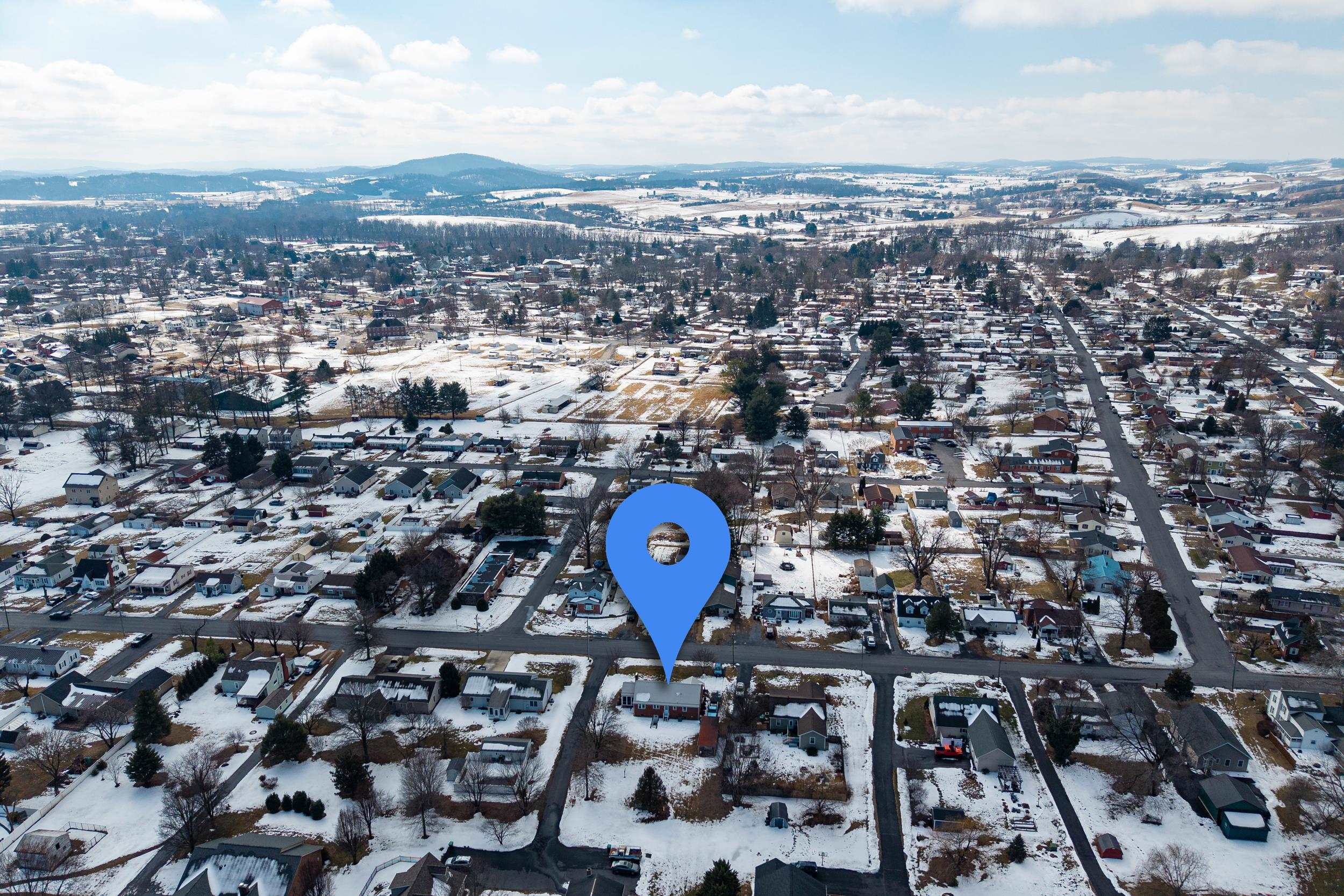 405 North River Road Bridgewater, VA 22812 - Photo 52 of 55 an aerial view of a parking space with city view