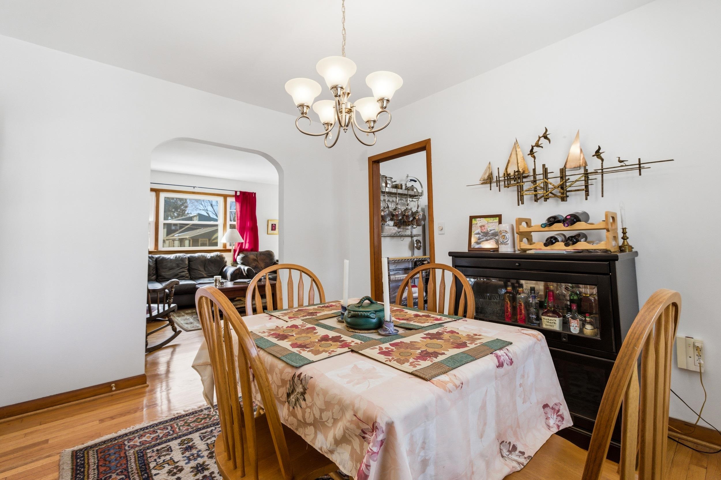 405 North River Road Bridgewater, VA 22812 - Photo 10 of 55 a view of a dining room with furniture and chandelier