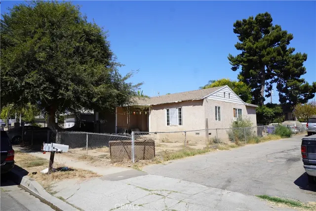 a view of a house with a patio