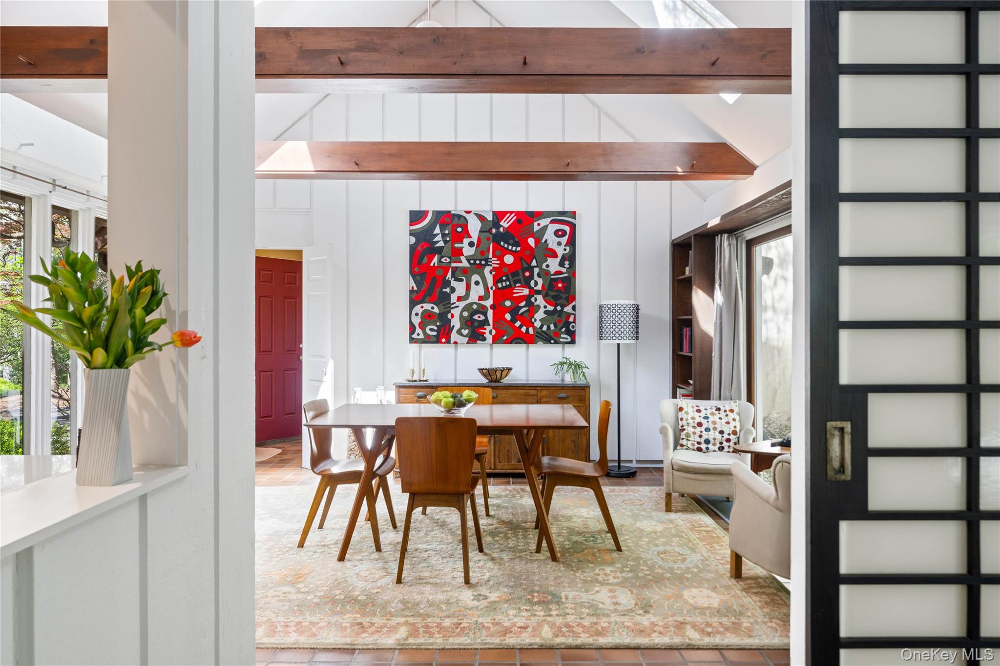 20 Lewis Road Irvington, NY 10533 - Photo 12 of 33 Sunny breakfast room with beamed ceings.