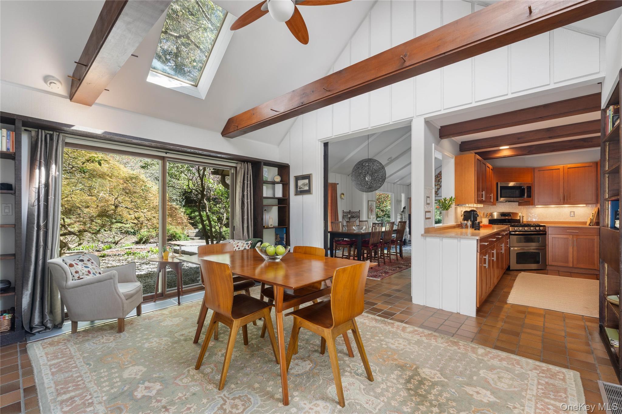 20 Lewis Road Irvington, NY 10533 - Photo 13 of 33 Glass doors frame views to the beautiful rock garden.