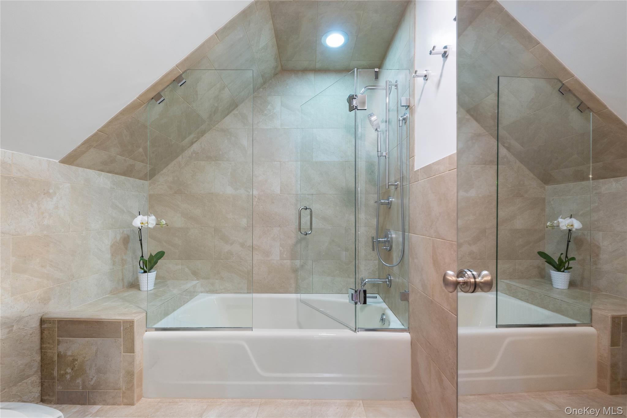 20 Lewis Road Irvington, NY 10533 - Photo 19 of 33 Elegant tiled primary bath.