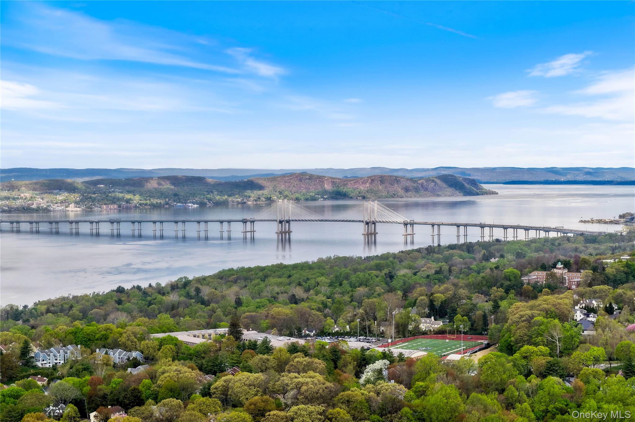 20 Lewis Road Irvington, NY 10533 - Photo 33 of 33 Hudson River with view of Irvington Middle/High School campus .