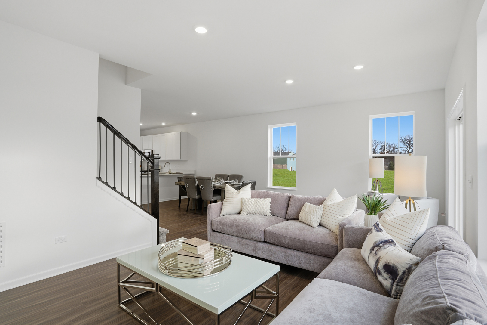 402 Red Oak Circle Volo, IL 60020 - Photo 9 of 20 a living room with furniture and a wooden floor