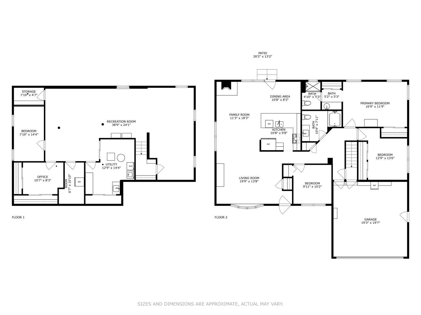 1341 Rose Boulevard Buffalo Grove, IL 60089 - Photo 17 of 19 a picture of a floor plan