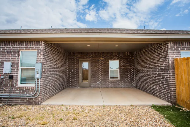 a view of a door of a house