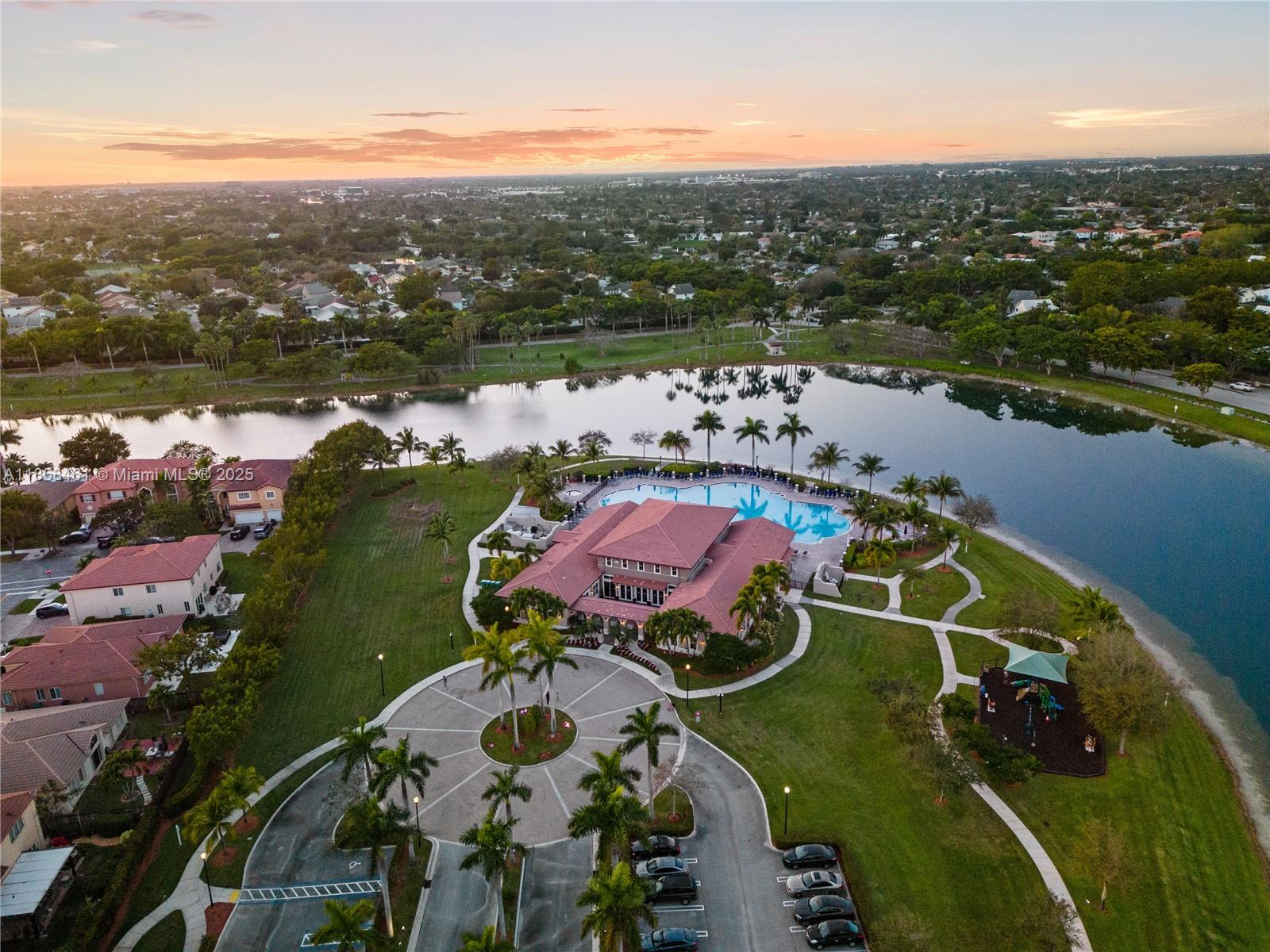 22731 Southwest 88th Place, Unit 101 Cutler Bay, FL 33190 - Photo 57 of 59 an aerial view of a house with a ocean view