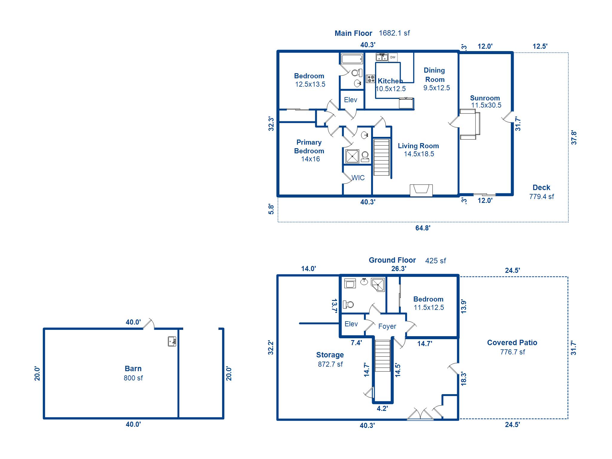 9681 2 Pines Road McClellanville, SC 29458 - Photo 34 of 34 Floor Plan