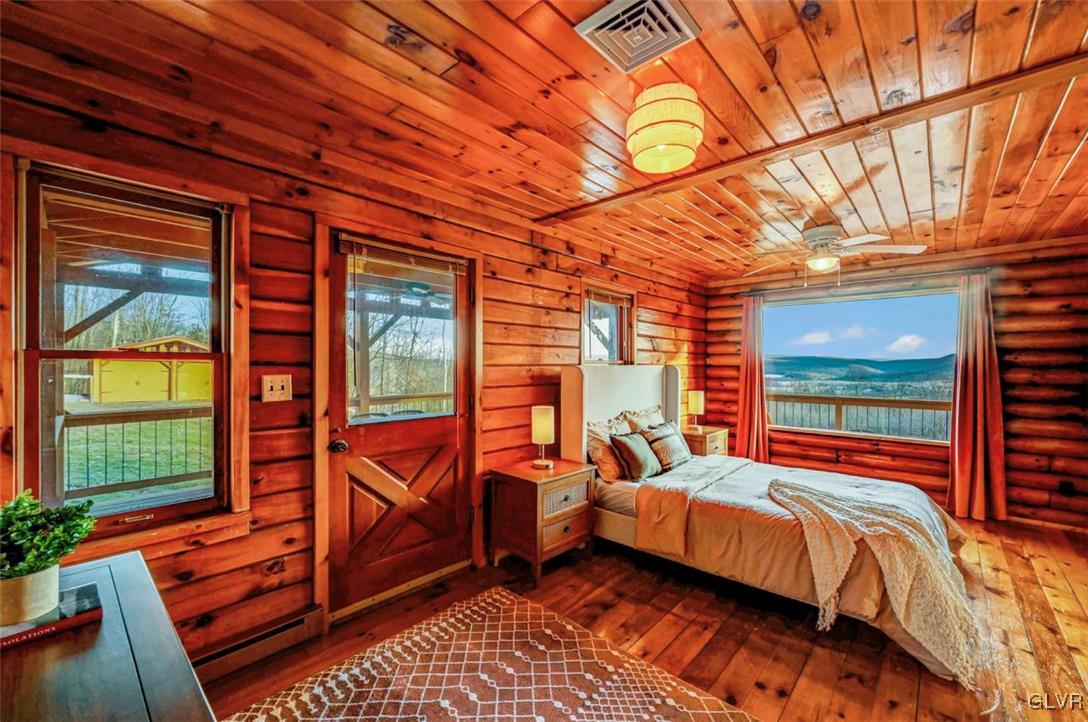 355 Tower Road Sugarloaf, PA 18249 - Photo 32 of 75 Bedroom 2 features solid hardwood floors, walls an