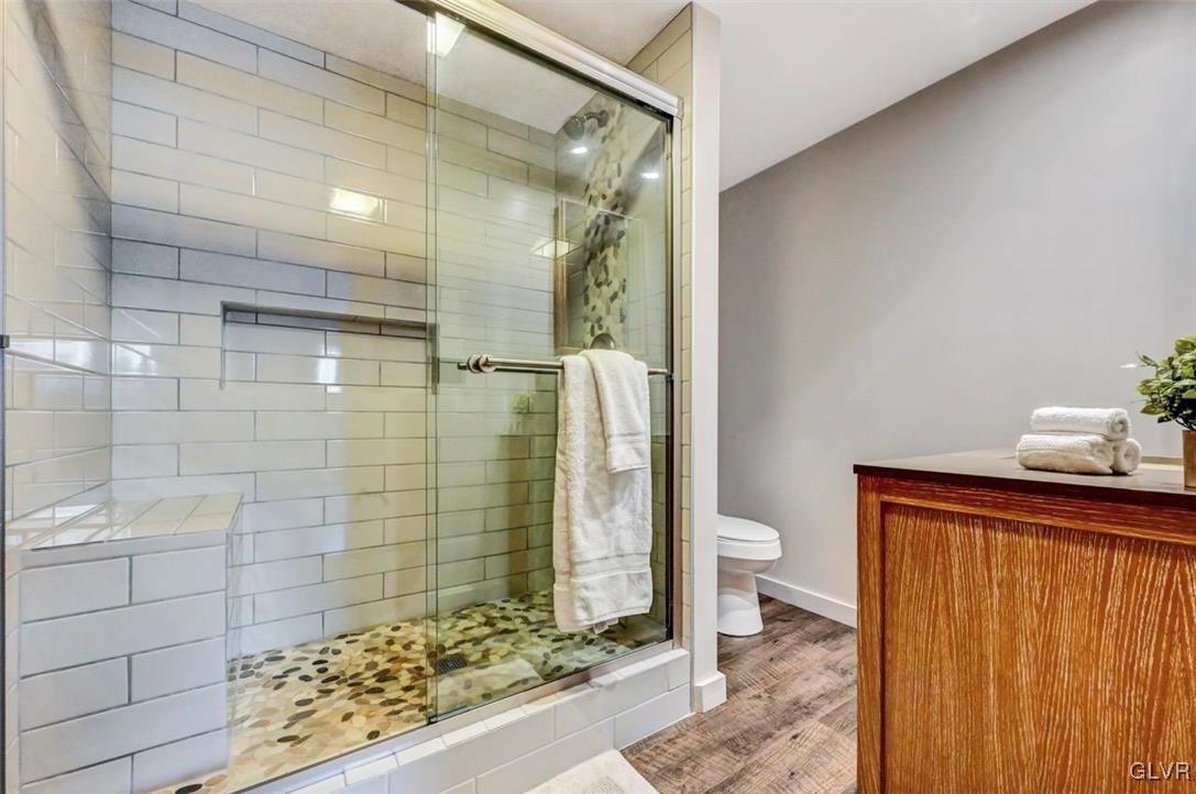 355 Tower Road Sugarloaf, PA 18249 - Photo 49 of 75 The Lower Level Full Bath has vinyl flooring and a