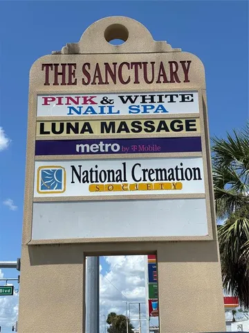 a view of sign board