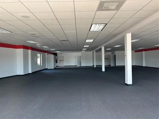 a view of a room with an empty space