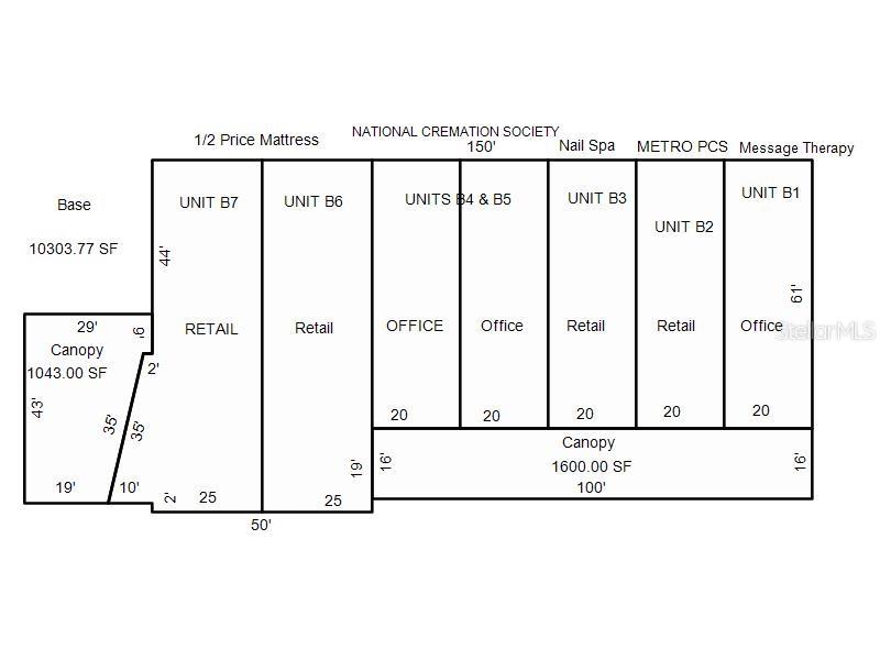 2672 Tamiami Trail, Unit 6B 7B Port Charlotte, FL 33952 - Photo 24 of 36 a picture of a floor plan