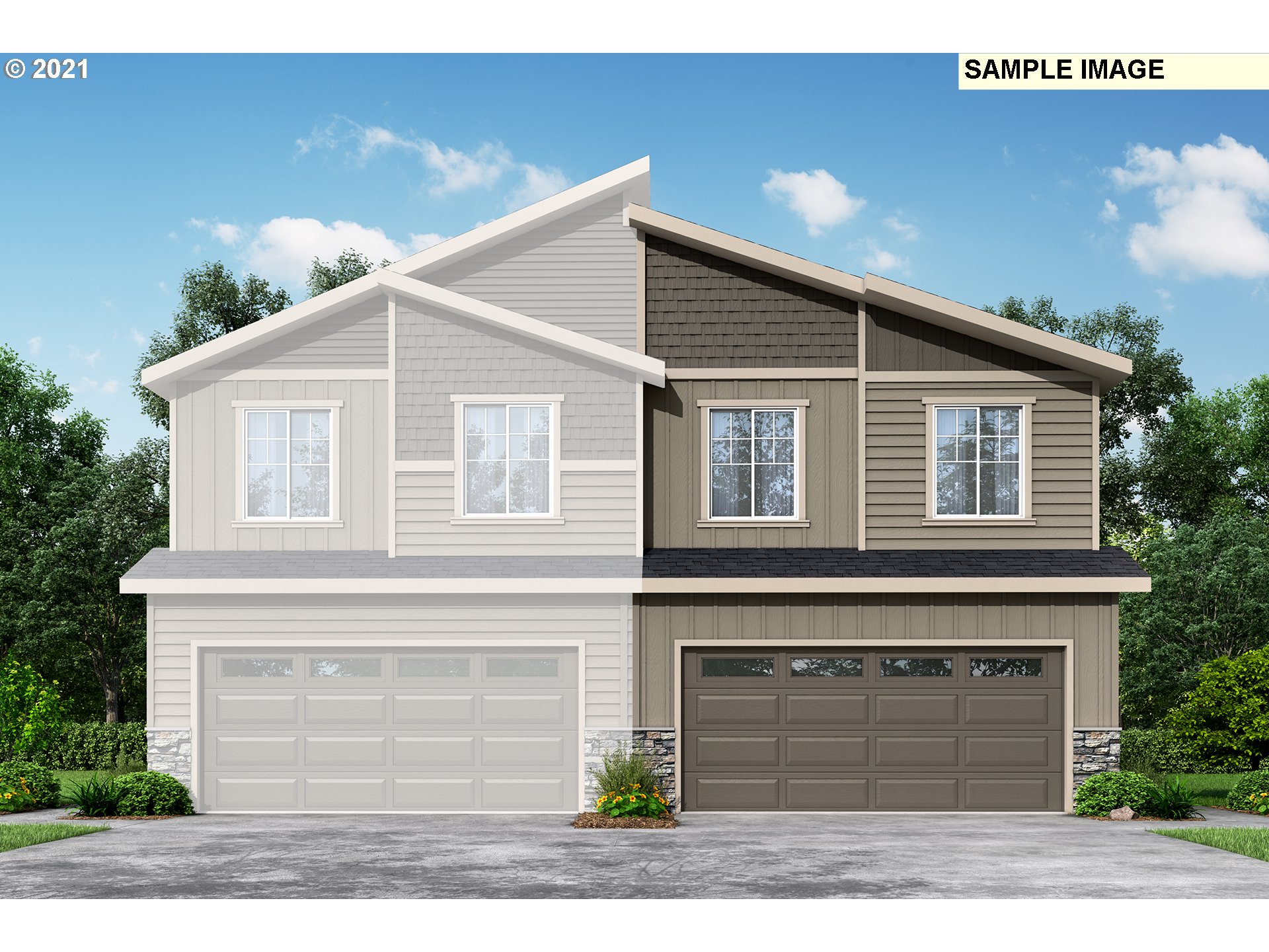 2352 Brookside Place Ridgefield, WA 98642 - Photo 1 of 26 a front view of a house with a yard and garage