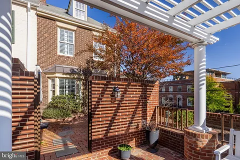a view of a building from a windows