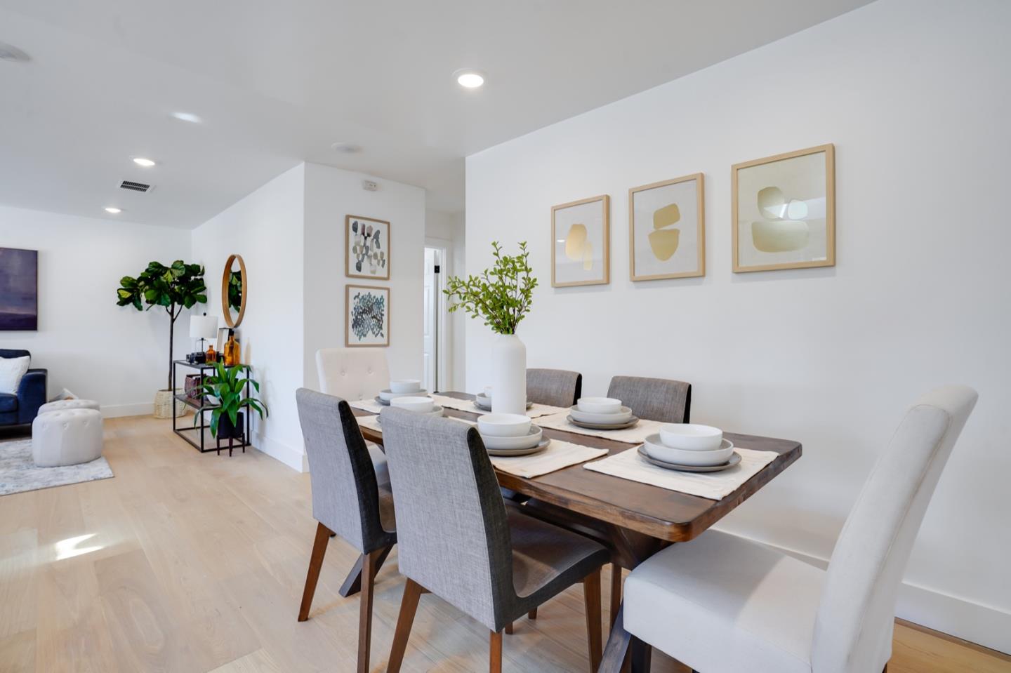 3649 Rowley Drive San Jose, CA 95132 - Photo 12 of 49 a view of a dining room with furniture and chandelier