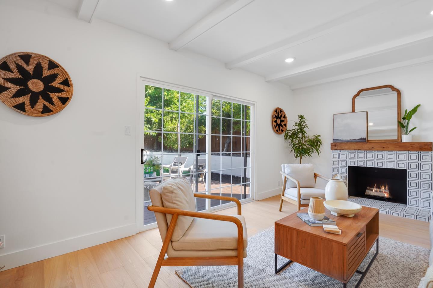 3649 Rowley Drive San Jose, CA 95132 - Photo 13 of 49 a living room with furniture and a fireplace