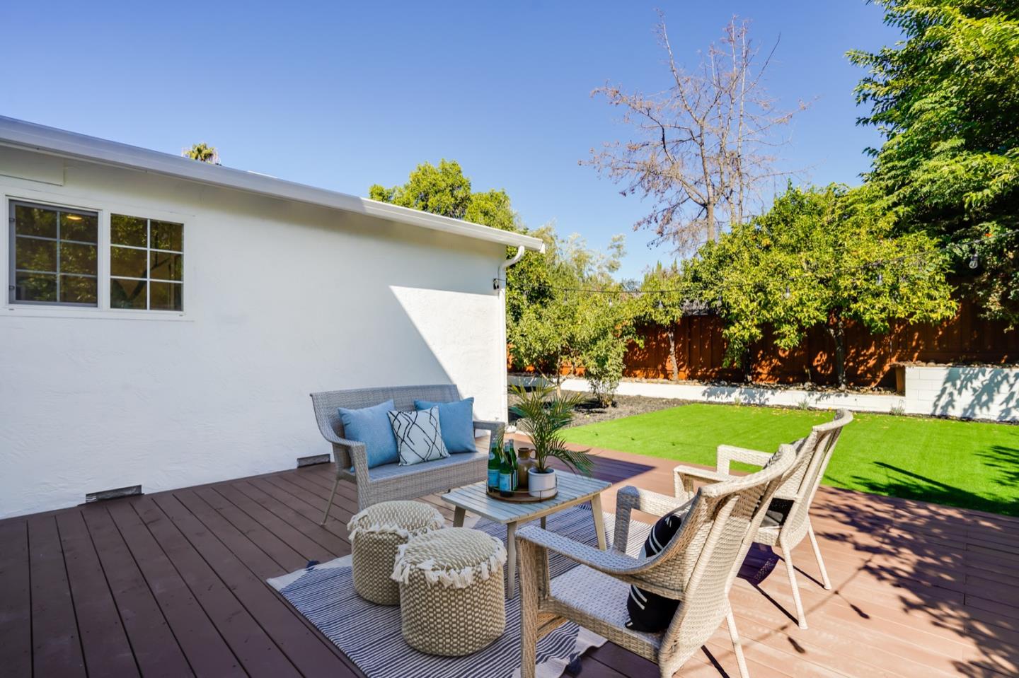 3649 Rowley Drive San Jose, CA 95132 - Photo 32 of 49 a view of an outdoor sitting area with furniture and garden