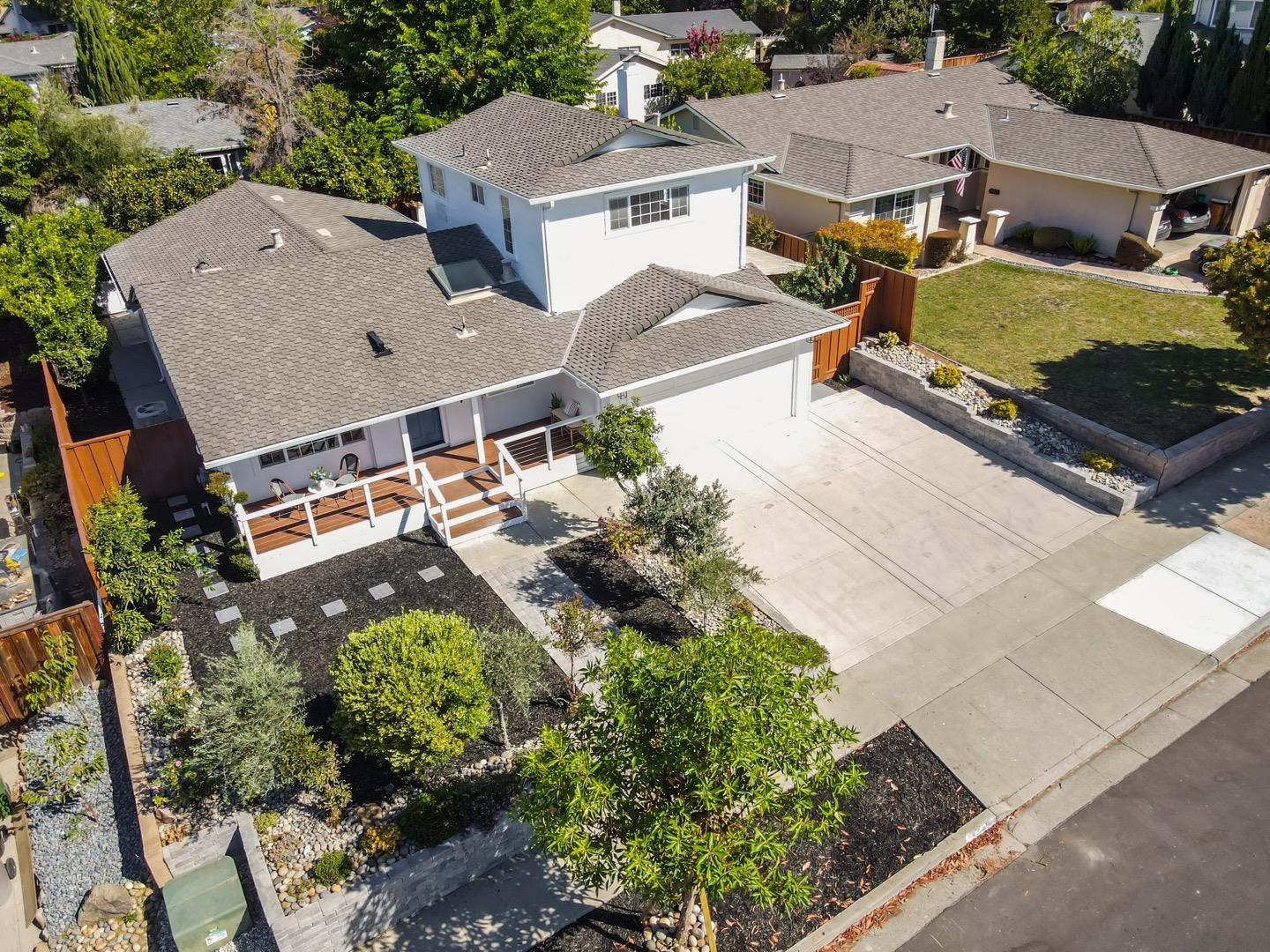 3649 Rowley Drive San Jose, CA 95132 - Photo 37 of 49 an aerial view of a house with a garden