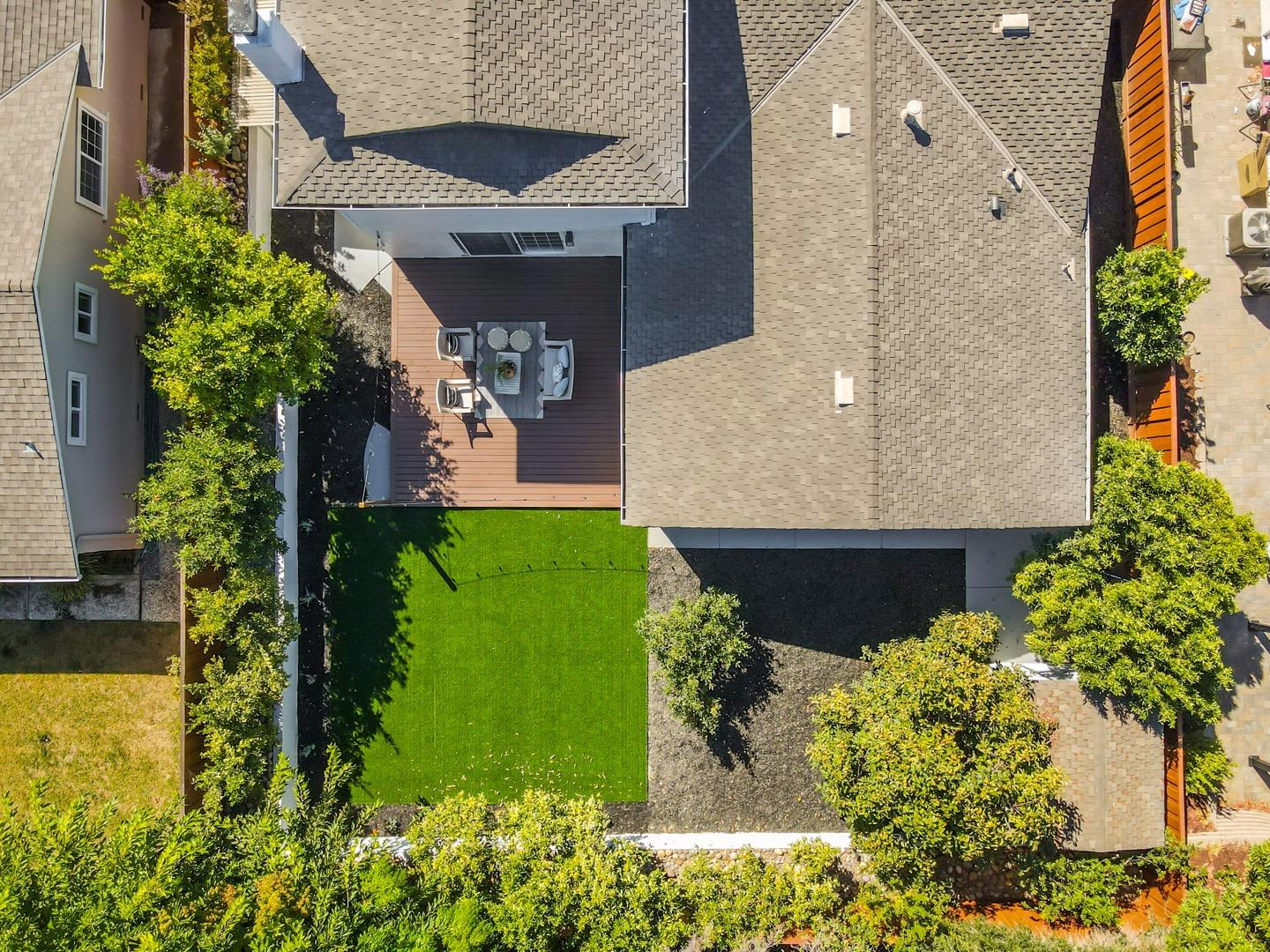 3649 Rowley Drive San Jose, CA 95132 - Photo 39 of 49 an aerial view of a house with a yard and garden